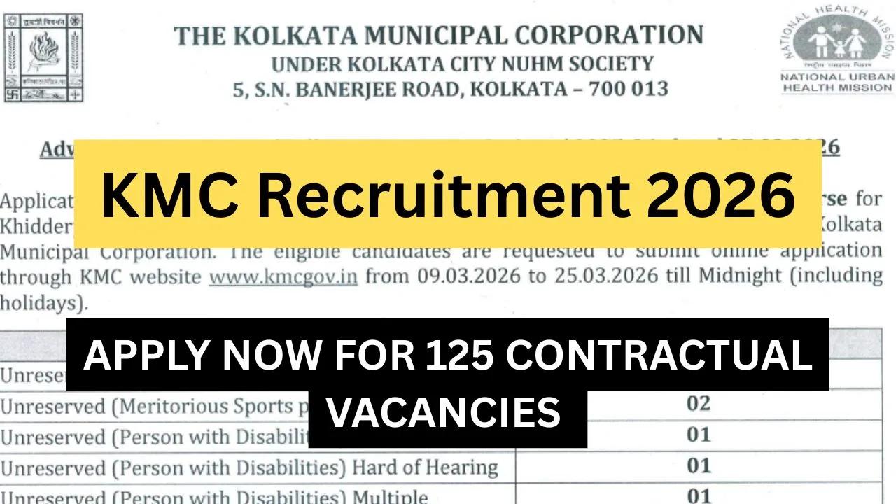 KMC Recruitment 2026